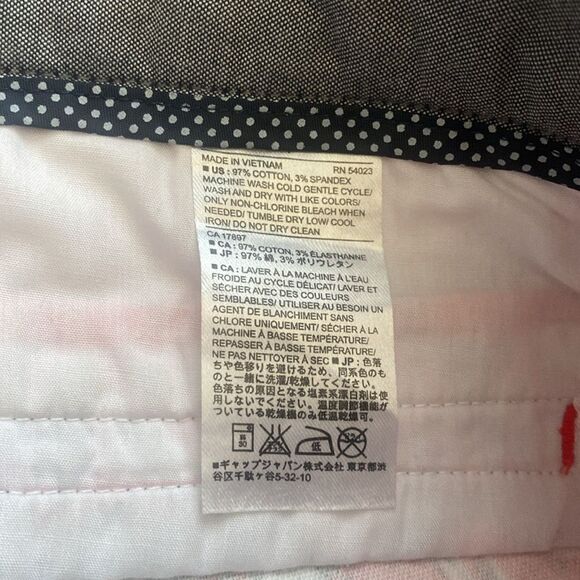 Banana Republic Shorts Women’s 4 Hampton Fit Red Navy - Picture 6 of 6